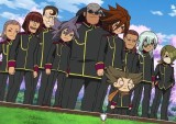 Inazuma Eleven Teikoku Gakuen Uniform Green Black Cosplay Costume