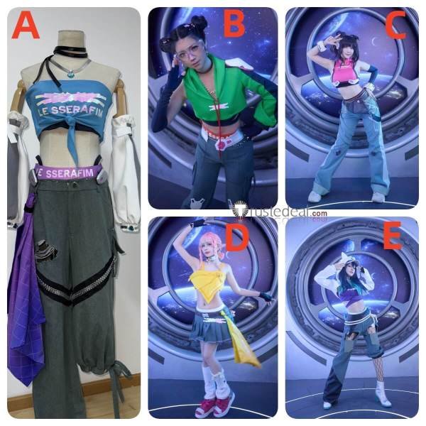 Overwatch 2 LE SSERAFIM D.Va Mercy Juno Ashe Illari Cosplay Costume