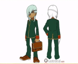Inazuma Eleven Teikoku Gakuen Uniform Green Black Cosplay Costume