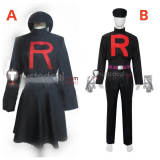 Pokemon Team Rocket Grunts Male Female Black Cosplay Costume