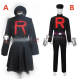 Pokemon Team Rocket Grunts Male Female Black Cosplay Costume