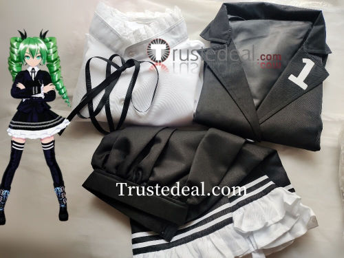 Vocaloid Secret Police Miku Hatsune Black Cosplay Costume