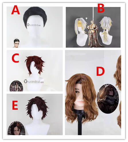 Limbus Company Meursault Kromer Heathcliff Wild Hunt Heathcliff Styled Cosplay Wig