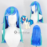 My Little Pony Friendship Is Magic DJ Pon-3 Vinyl Scratch Blue Gradient Styled Cosplay Wig