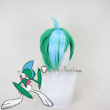 Pokemon Scarlet and Violet Gym Leader Brassius Ortega Gallade Gardevoir Gijinka Pink Green Styled Cosplay Wig