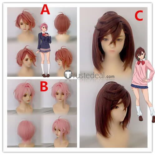 Dandadan Momo Ayase Aira Shiratori Pink Styled Cospay Wig
