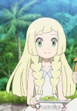 Pokemon Sun And Moon Lillie Lusamine Long Blonde Styled Cosplay Wig
