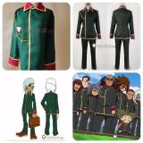 Inazuma Eleven Teikoku Gakuen Uniform Green Black Cosplay Costume