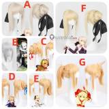 Fate Stay Night FGO Black Saber Alter Pale Blonde Gray Cosplay Wig