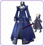 Fate Grand Order FGO Saber Alter Artoria Pendragon Purple Gown Cosplay Costume
