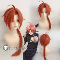 Gintama Silver Soul Kamui Orange Red Styled Cosplay Wig