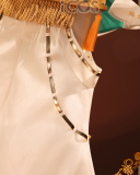 iCOS Fate Grand Order FGO Tamamo no Mae Amaterasu Golden White Face Cosplay Costume