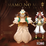 iCOS Fate Grand Order FGO Tamamo no Mae Amaterasu Golden White Face Cosplay Costume