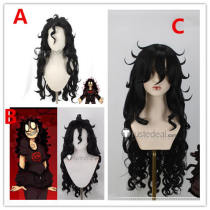 JOHN DOE Game John Doe Styled Black Curly Cosplay Wig
