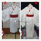 Kimetsu no Yaiba Demon Slayer Rui Lower Moon Five Spider Kids Adult Kimono Cosplay Costume