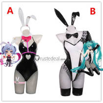 Vocaloid Hatsune Miku Rabbit Hole Bunny Suit Black Cosplay Costume