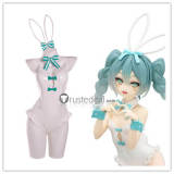 Vocaloid Hatsune Miku Rurudo Bunny Suit Black White Cosplay Costume