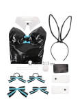 Vocaloid Hatsune Miku Rurudo Bunny Suit Black White Cosplay Costume