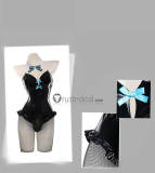 Vocaloid Hatsune Miku Rurudo Bunny Suit Black White Cosplay Costume