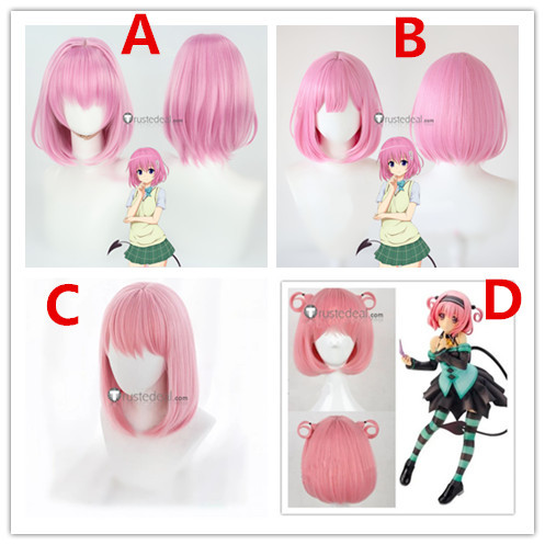 To LOVE Ru Darkness Momo Belia Deviluke Pink Cosplay Wig