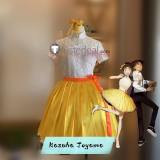Detective Conan The Million-dollar Pentagram Movie Kazuha Toyama Anan Cover Yellow Dress Cosplay Costume
