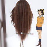 Detective Conan Shinichi Kudo Aoko Nakamori Kazuha Toyama Brown Black Lace Front Styled Cosplay Wig