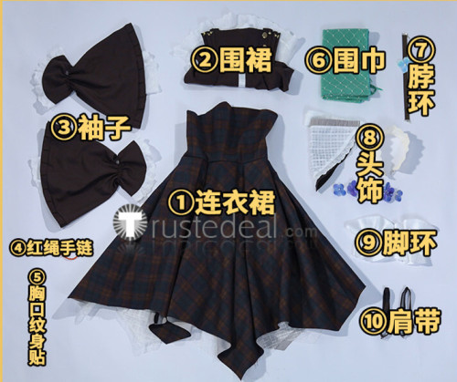 Arknights Viviana Droste the Candle Knight New Outfit Cosplay Costume