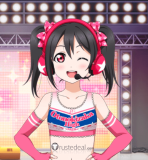 Love Live SR Cheerleader Cat Twin Tail Nico Yazawa Black Ponytails Riko Sakurauchi Red Styled Cosplay Wig