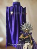 Yu-Gi-Oh YuGiOh Marik Ishtar White Black Purple Cape Cosplay Costume