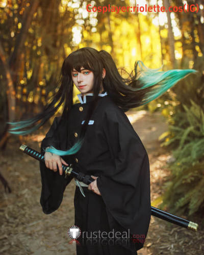 Demon Slayer Kimetsu no Yaiba Tokito Muichiro Inosuke Hashibira Muzan Kibutsuji Cosplay Wig