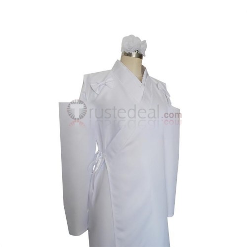 Inuyasha Kanna White Kimono Cosplay Costume