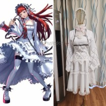 Shin Megami Tensei Persona 3 P3 Chidori Yoshino White Gothic Lolita Dress Cosplay Costume 2