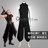 Final Fantasy VII Remake Cloud Strife Black Cosplay Costume