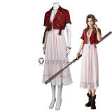 Final Fantasy VII Remake Aerith Gainsborough Zack Fair Cosplay Costume