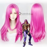 Jojo's Bizarre Adventure Diavolo Long Pink Cosplay Wig