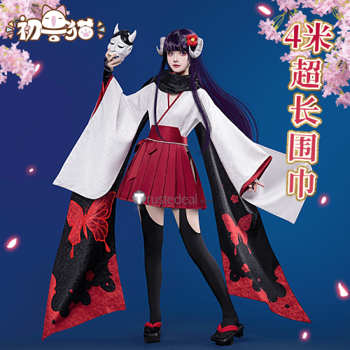 (BFM) ChuShouMao Inu x Boku SS Shirakiin Ririchiyo Demon Kimono Cosplay Costume