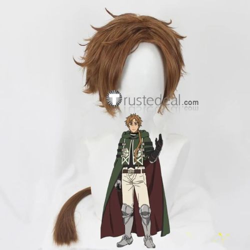 Mushoku Tensei Isekai Ittara Honki Dasu Jobless Reincarnation Rudeus Greyrat Paul Greyrat Aisha Greyrat Brown Red Styled Cosplay Wig
