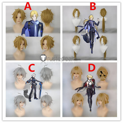 Zenless Zone Zero ZZZero Hugo Vlad Seth Lowell Evelyn Chevalier Blonde Silver Styled Cosplay Wig