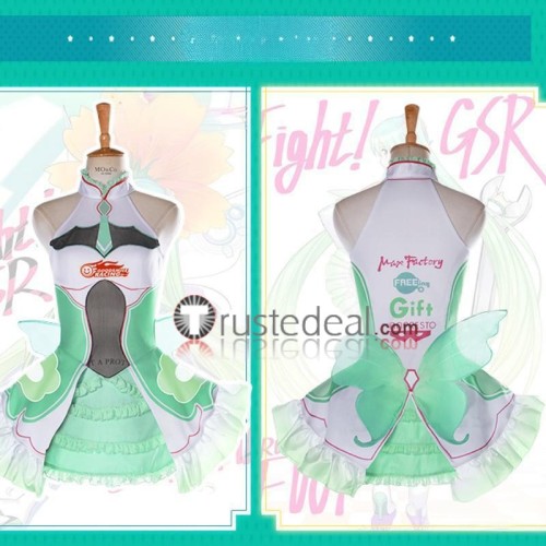 Vocaloid Hatsune Miku Racing Miku 2017 Suit Cosplay Costume