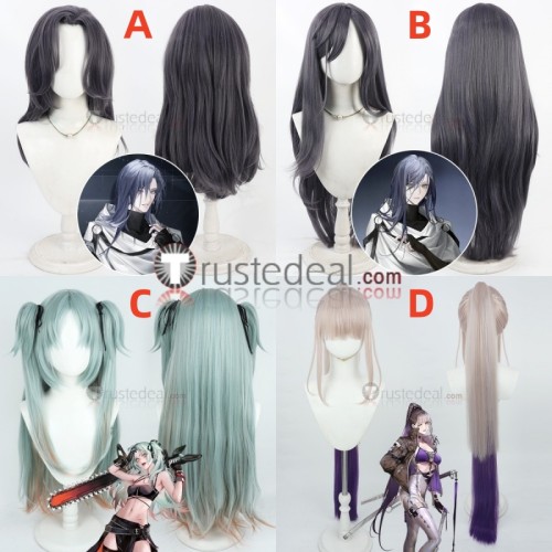 Path to Nowhere Male Chief Female Chief Wendy Bai Yi BAIYI Green Blue Gray Ponytails Cosplay Wig