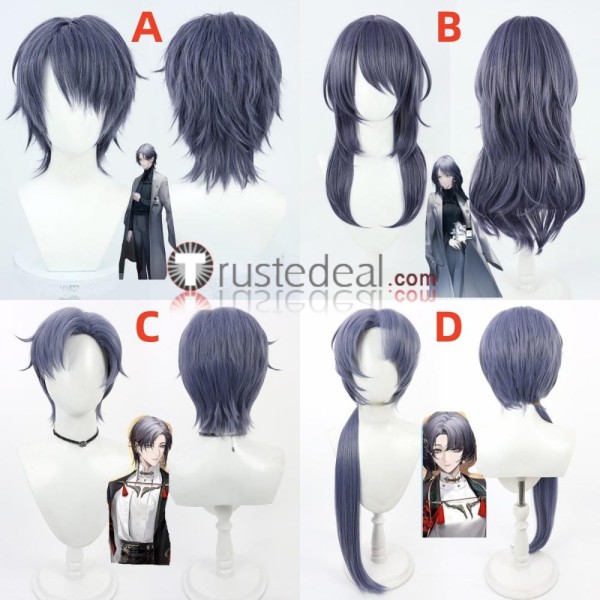 Path to Nowhere Male Chief Female Chief Shepherd 13 Grayish Blue Cosplay Wig