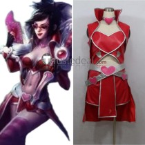 League of Legends LOL Valentine's Day Limited Shauna Vayne Heartseeker Red Cosplay Costume