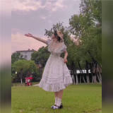 Withpuji Summer Flower Wall Lolita Dress