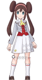 Commission Pokemon Masters EX Trainer Rosa Mei Academy Uniform Superstar Cosplay Costume