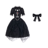 Roses Embroidery Gothic Lolita Top and Skirt