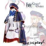 Fate Grand Order FGO Artoria Caster Pendragon Stage 2 Blue White Cosplay Costume