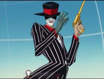 Commission The Big O Alan Gabriel Black White Stripes Cosplay Costume