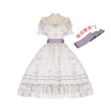 Withpuji ~Letter and Poem · Flowers Wall In Summer Lolita OP -Ready Made