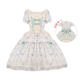 Withpuji ~Letter and Poem · Flowers Wall In Summer Lolita OP -Ready Made