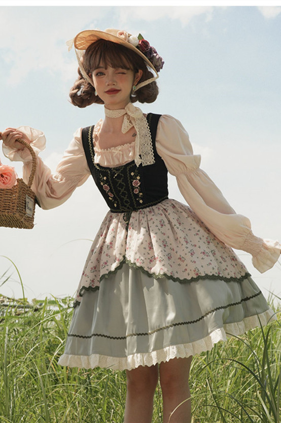 Withpuji ~Heidi's Dream Embroidery Lolita JSK/Blouse